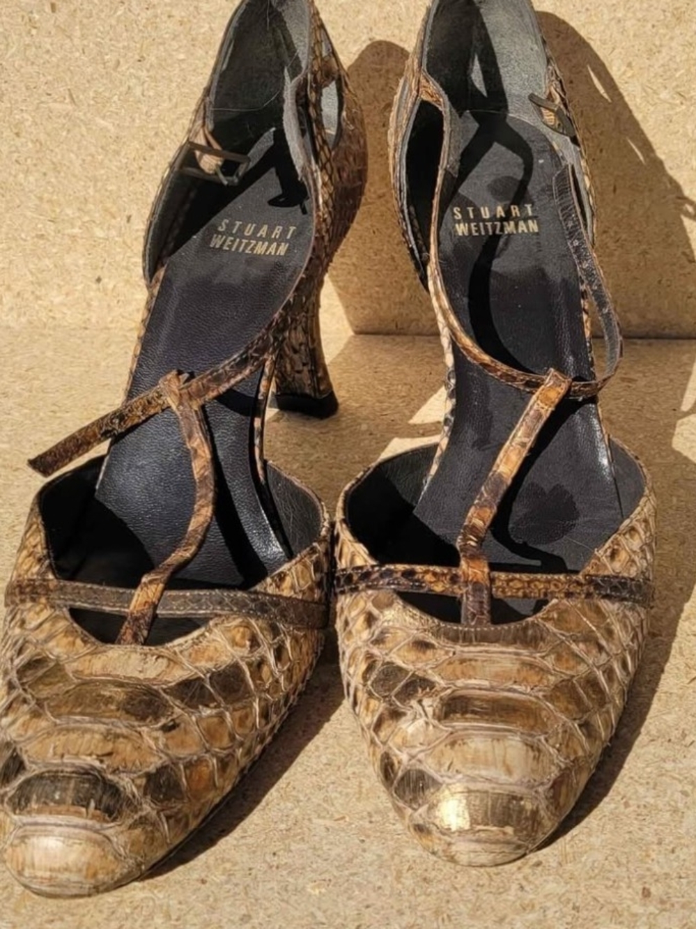 Start Weitzman Snakeskin Formal Shoes, Size 8.5